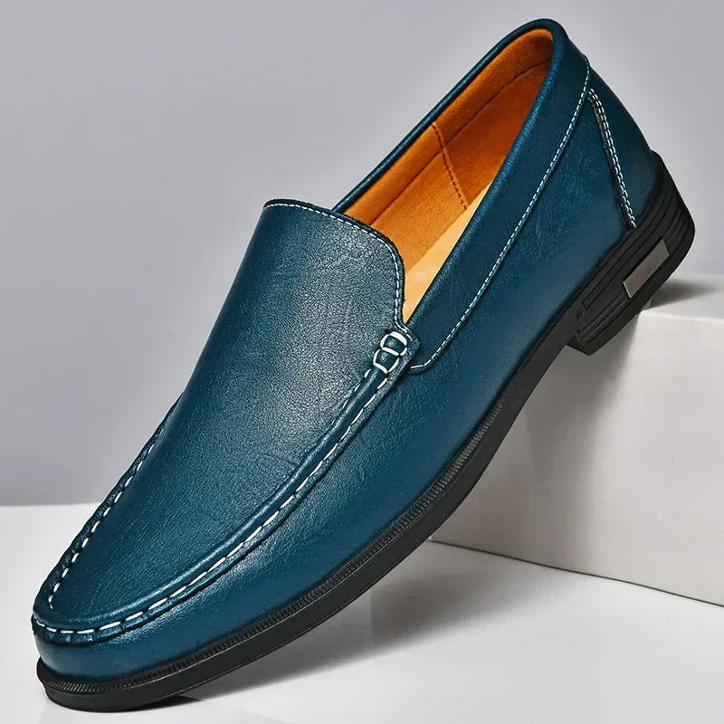 Harlow | Men's Classic Leather Slip-On Loafers