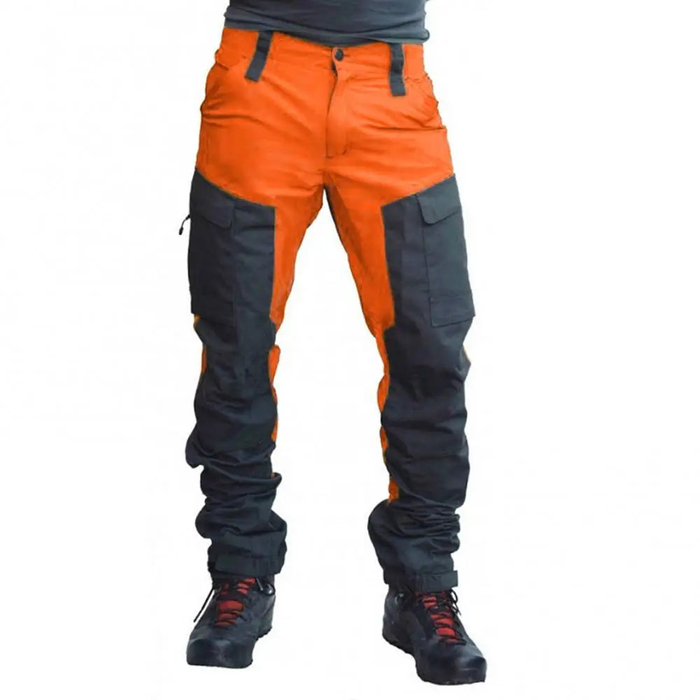 Travian | Men's Color Block Cargo Pants with Multiple Pockets