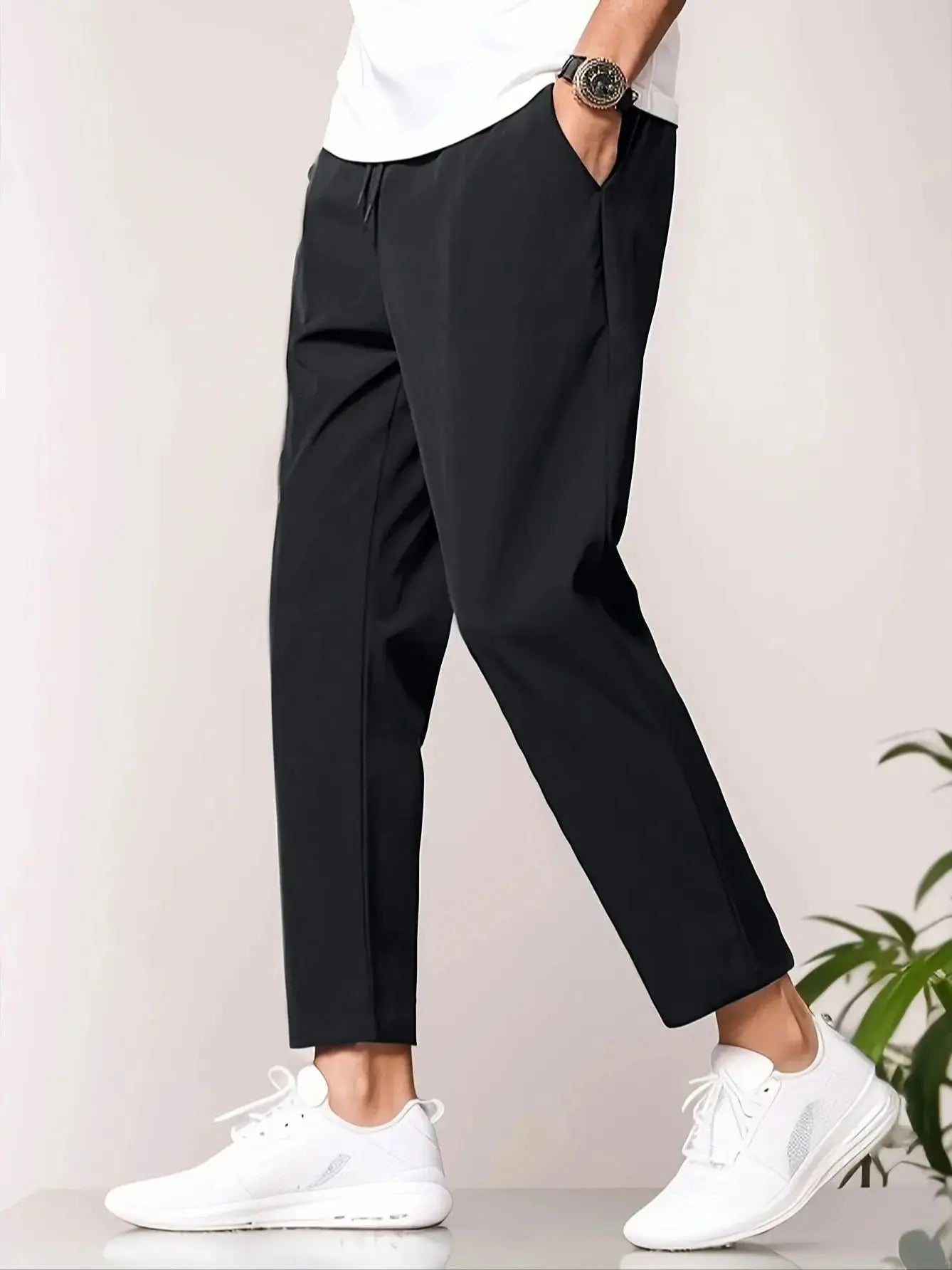 Homer | Men's Slim Fit Flat Front Casual Chino Pants
