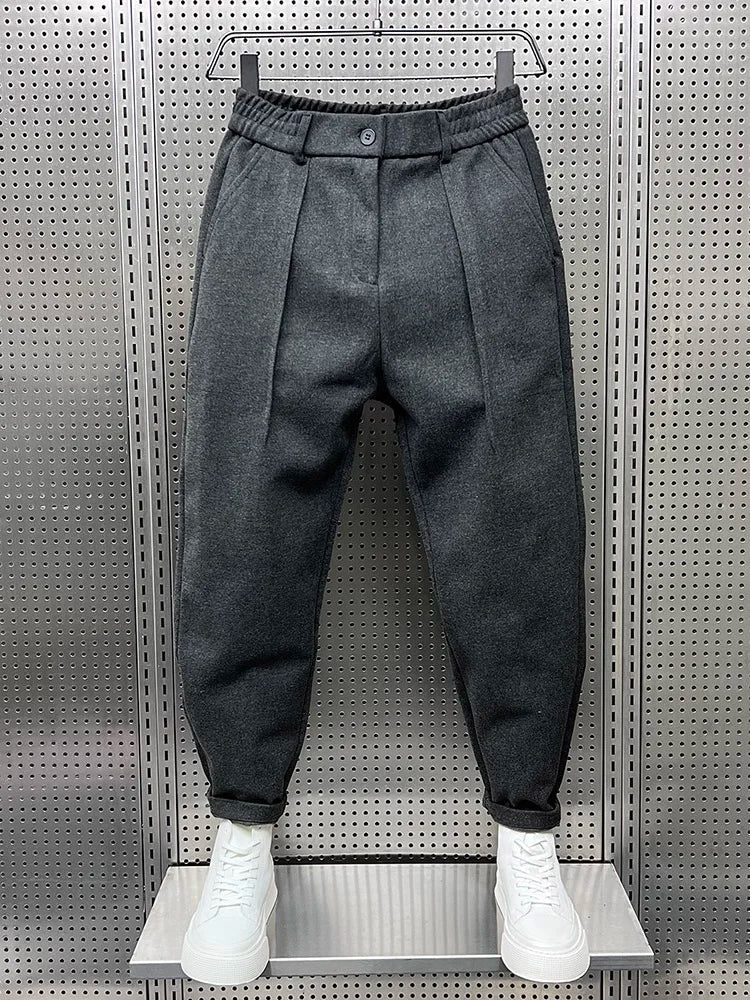 Otis | Men's High-Waist Pleated Wool Dress Pants