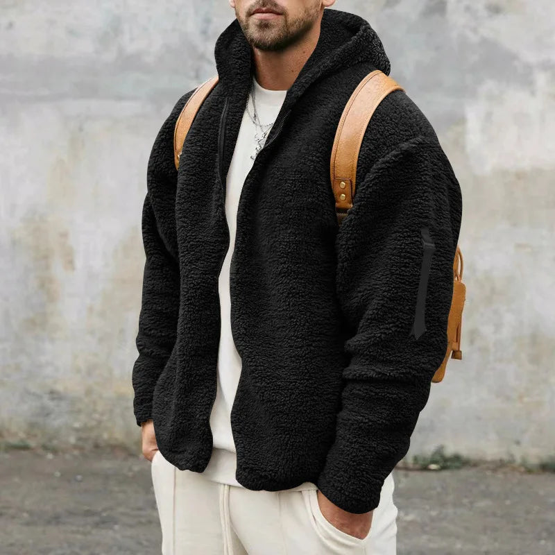 River | Men's Reversible Hooded Fleece Jacket