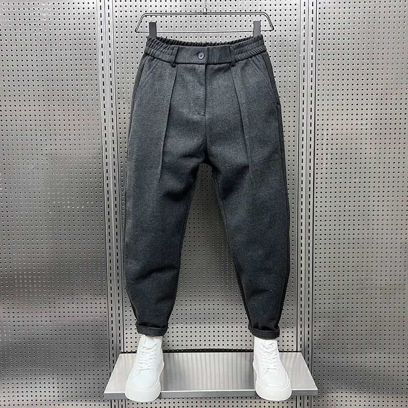 Otis | Men's High-Waist Pleated Wool Dress Pants