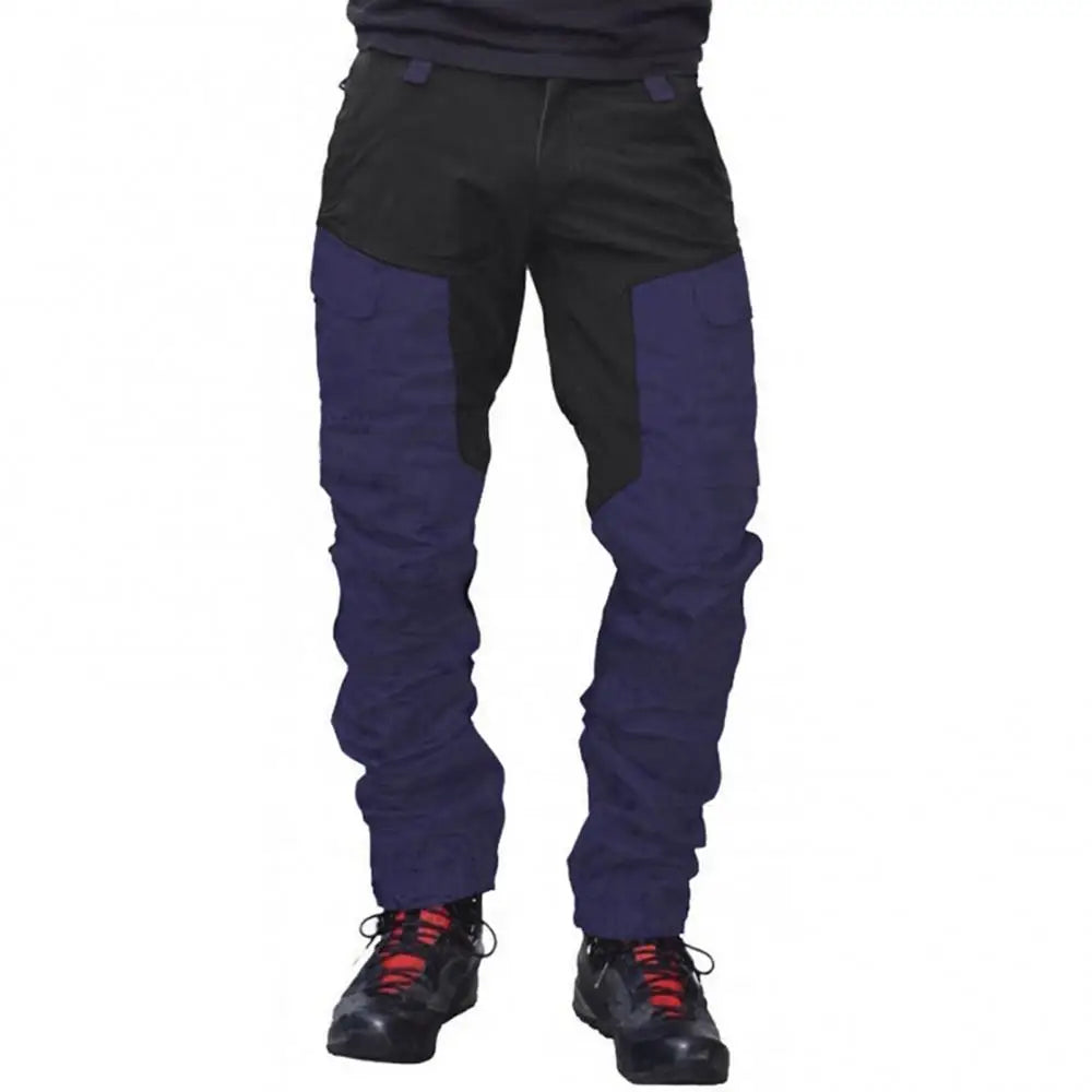 Travian | Men's Color Block Cargo Pants with Multiple Pockets
