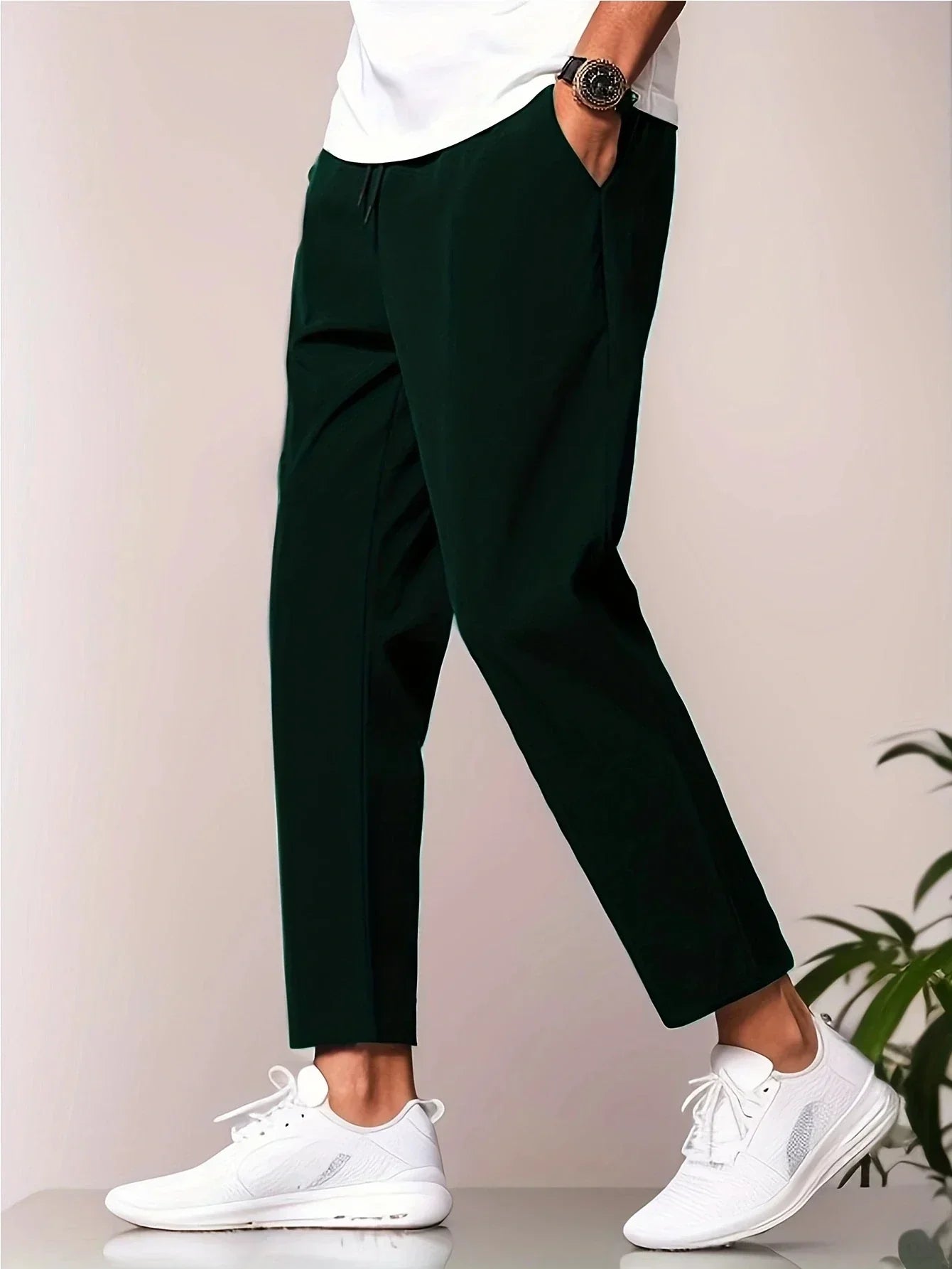 Homer | Men's Slim Fit Flat Front Casual Chino Pants