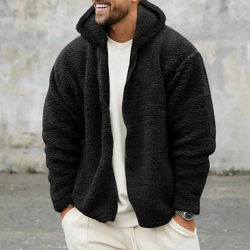 River | Men's Reversible Hooded Fleece Jacket