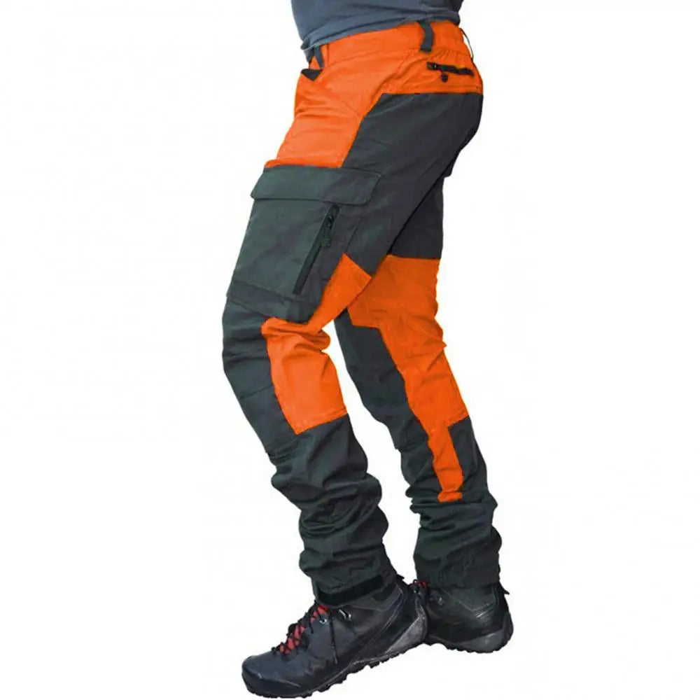 Travian | Men's Color Block Cargo Pants with Multiple Pockets