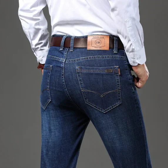 Edric | Men's Classsic Straight Fit Stretch Denim Jeans
