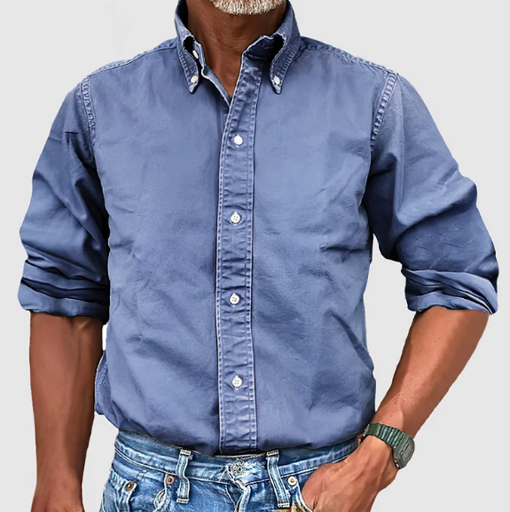 Perry | Men's Vintage Wash Cotton Button Down Shirt