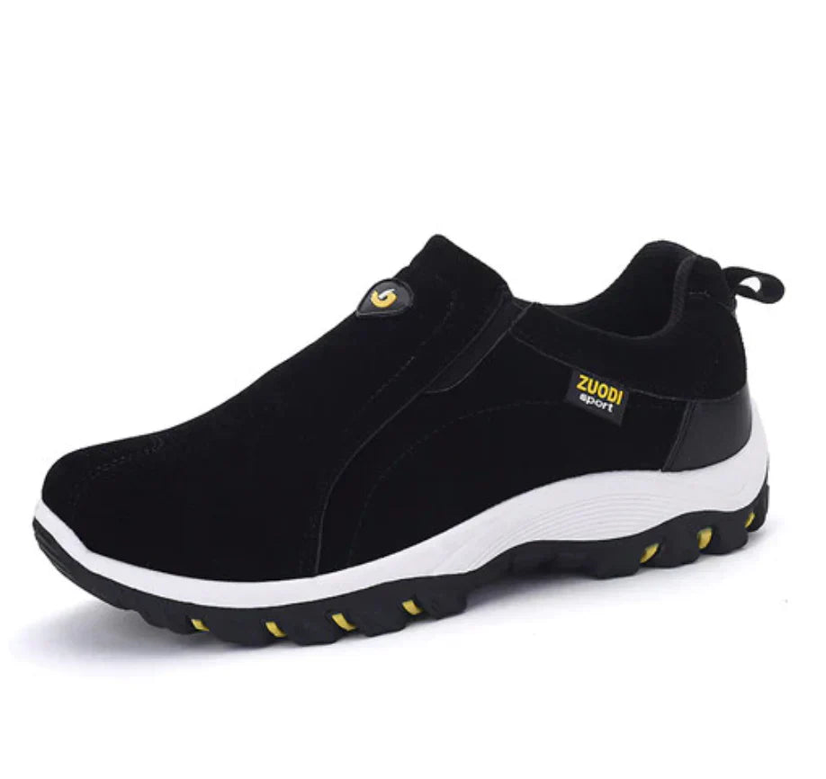 Jomar | Men's Suede Slip-On Sneakers with Elastic Panels