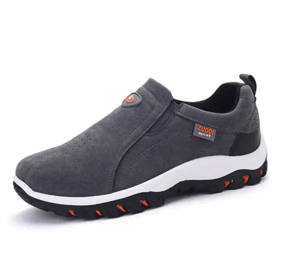 Jomar | Men's Suede Slip-On Sneakers with Elastic Panels