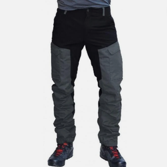 Travian | Men's Color Block Cargo Pants with Multiple Pockets