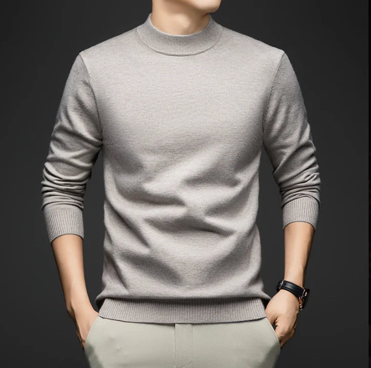 Sid | Men's Slim Fit Stand-Up Collar Knit Sweater