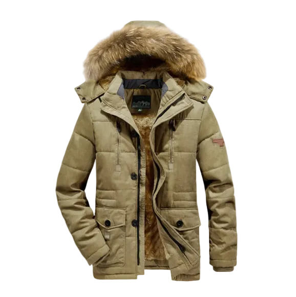 León | Men's Warm Fleece-Lined Winter Parka