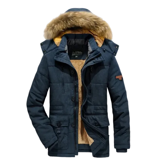 León | Men's Warm Fleece-Lined Winter Parka