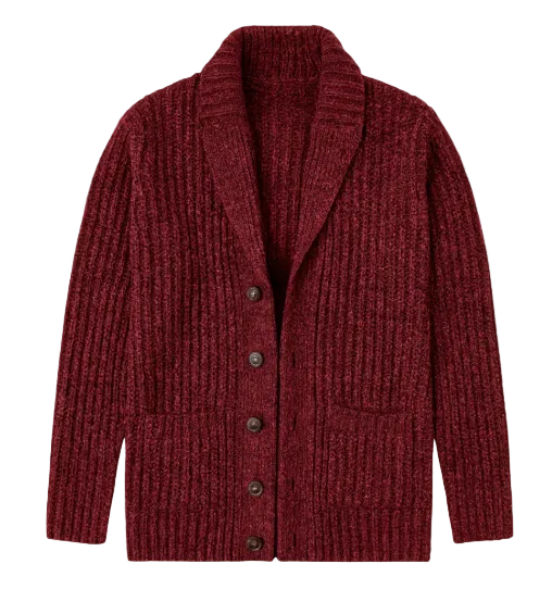 Xavier | Men's Chunky Knit Shawl Collar Cardigan
