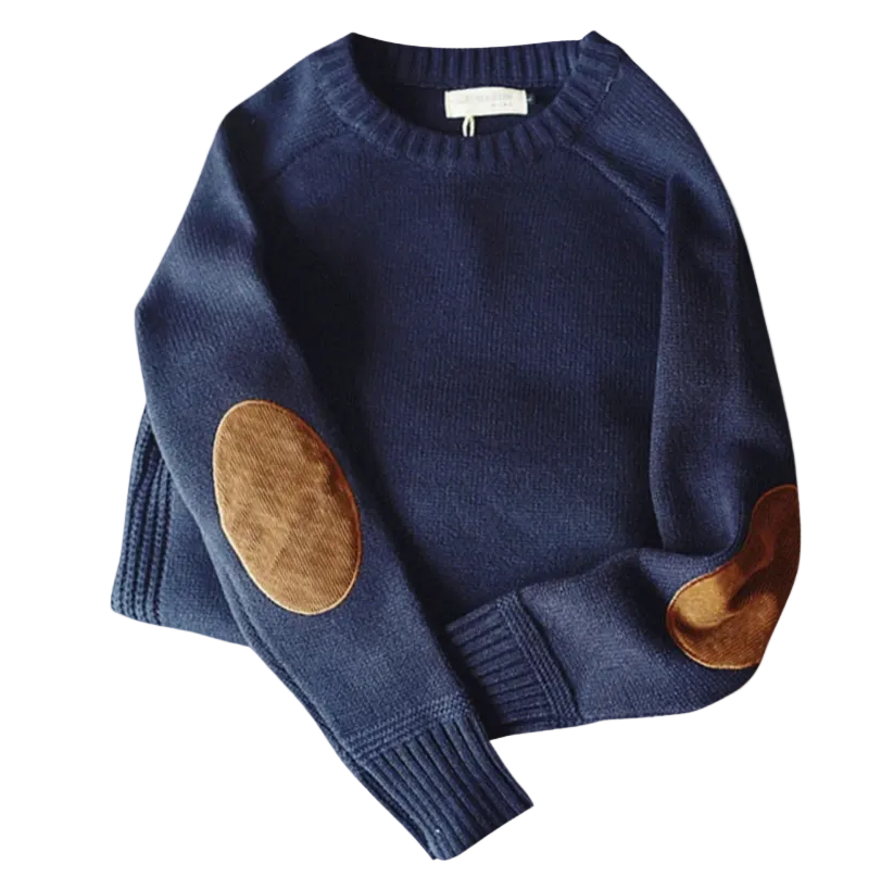 Ryder | Men's Oversized Knit Sweater with Elbow Patches