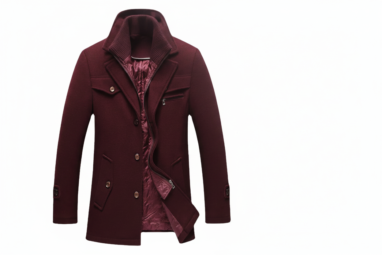 Easton | Men's Smart Casual Wool Blend Coat