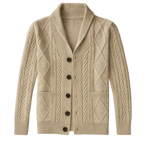 Miles | Men's Classic Fine-Knit Cardigan