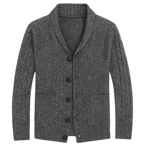 Miles | Men's Classic Fine-Knit Cardigan