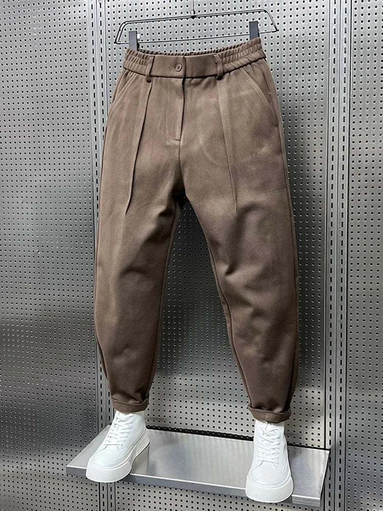 Otis | Men's High-Waist Pleated Wool Dress Pants