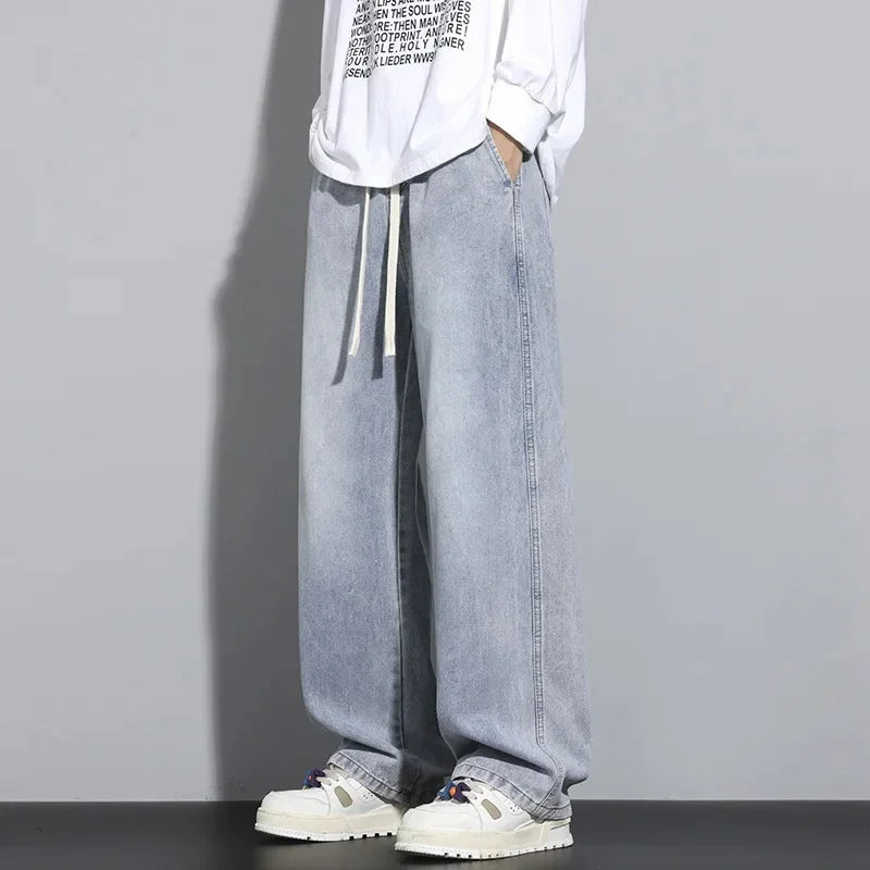 Junry | Men's Faded Baggy Denim Jeans