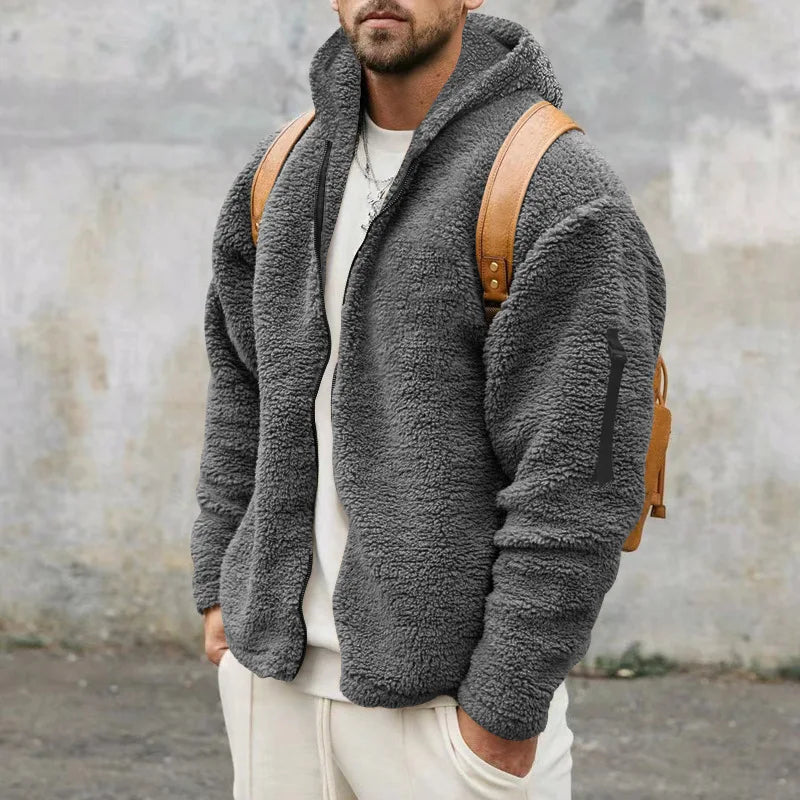 River | Men's Reversible Hooded Fleece Jacket