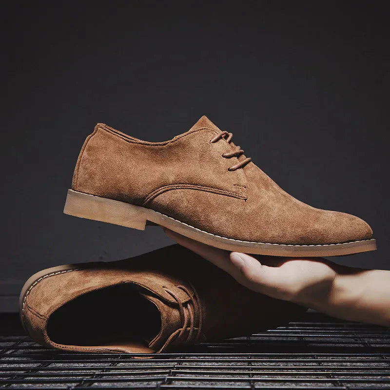 Kris | Men's Suede Oxford Lace-Up Dress Shoes