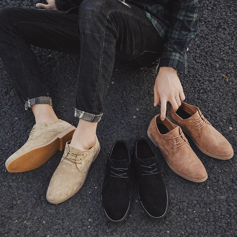 Kris | Men's Suede Oxford Lace-Up Dress Shoes