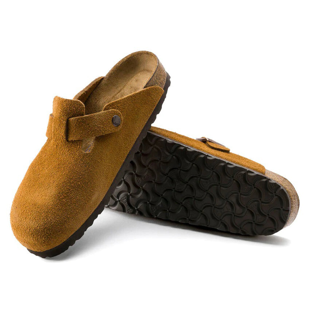 Bowie | Men's Suede Leather Clog with Cork Footbed