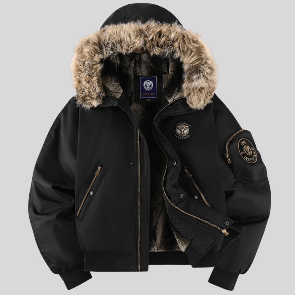 Clement | Men's Urban Faux-Fur Trim Puffer Bomber Jacket