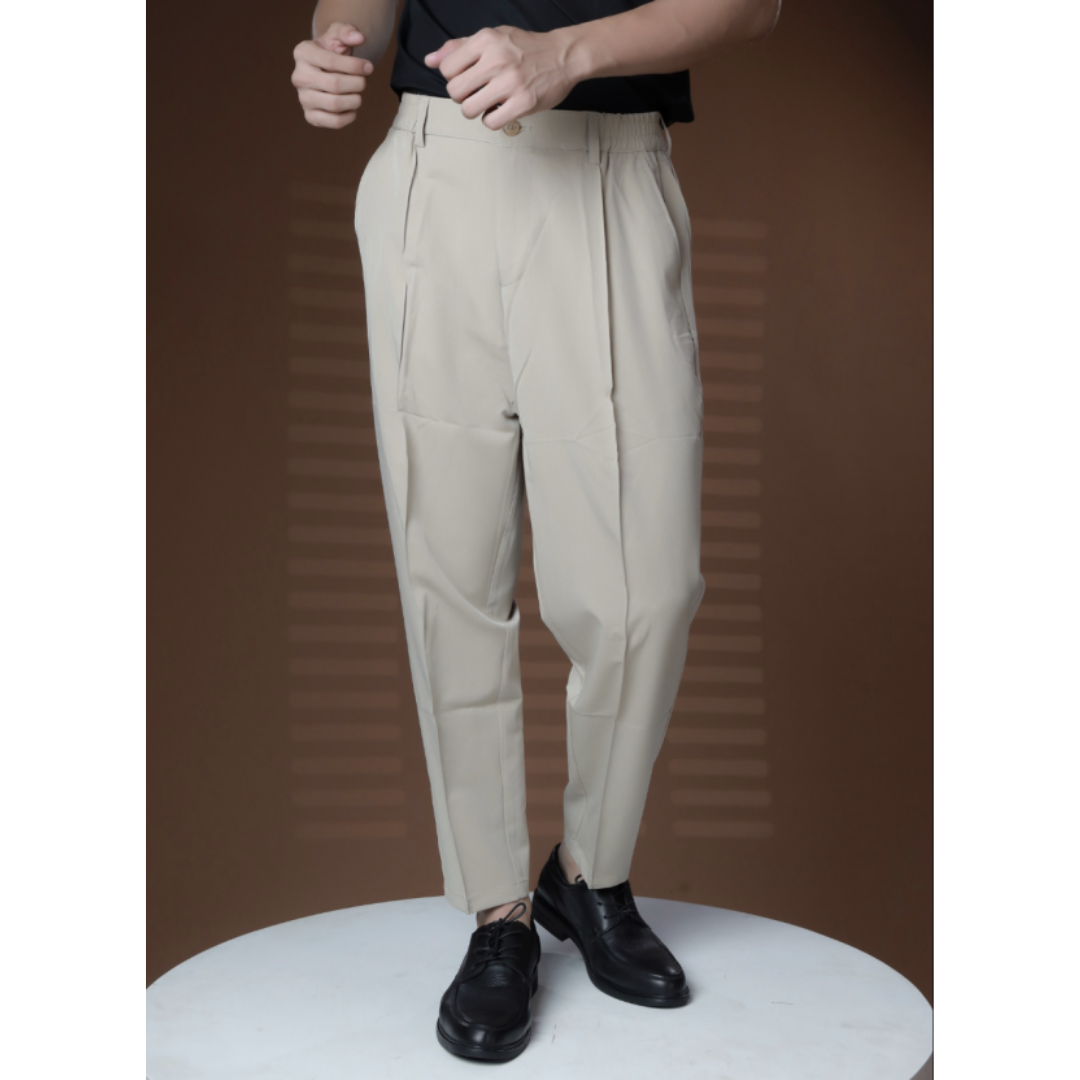 Gianni | Men's Straight-Cut Pleated Formal Trousers