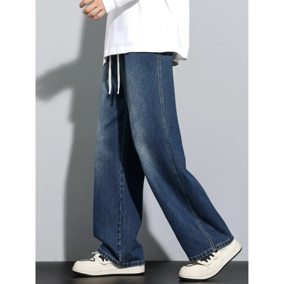 Junry | Men's Faded Baggy Denim Jeans