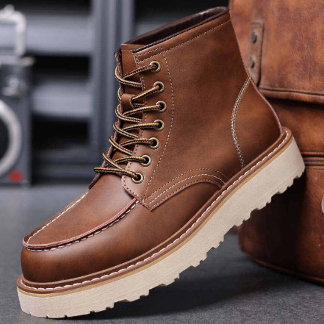Havin | Men's Thick Sole Lace-Up Ankle Boots