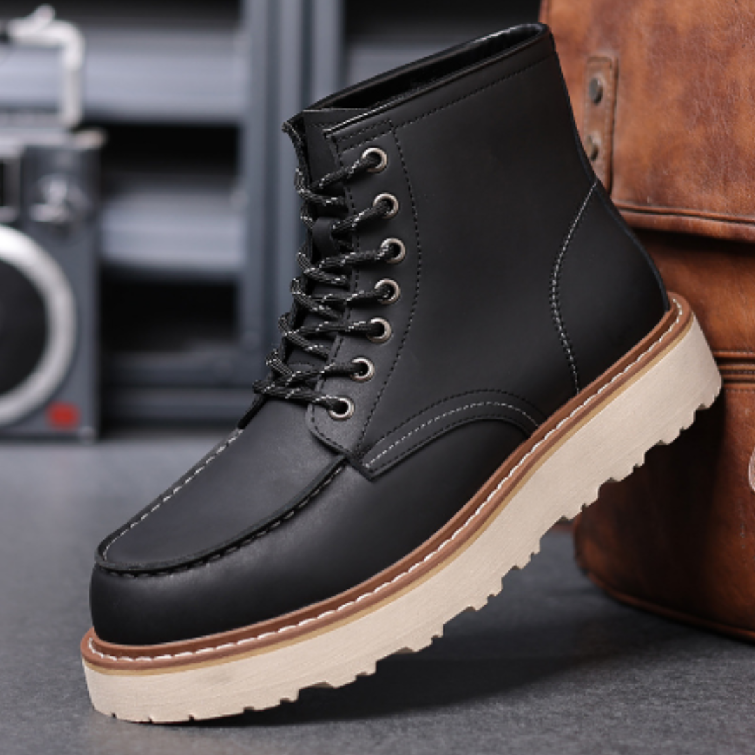 Havin | Men's Thick Sole Lace-Up Ankle Boots