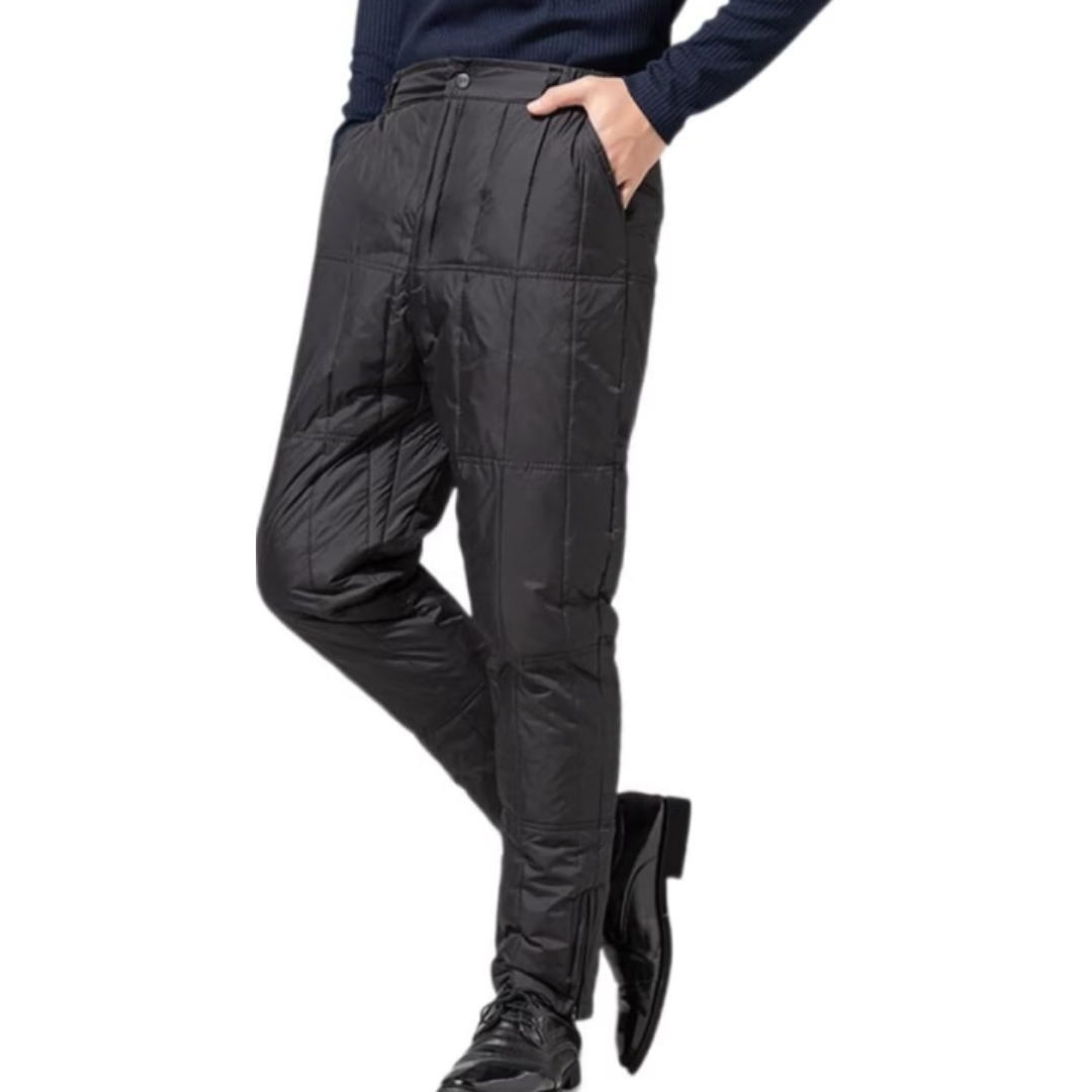 Joven | Men's Black Quilted Insulated Winter Pants