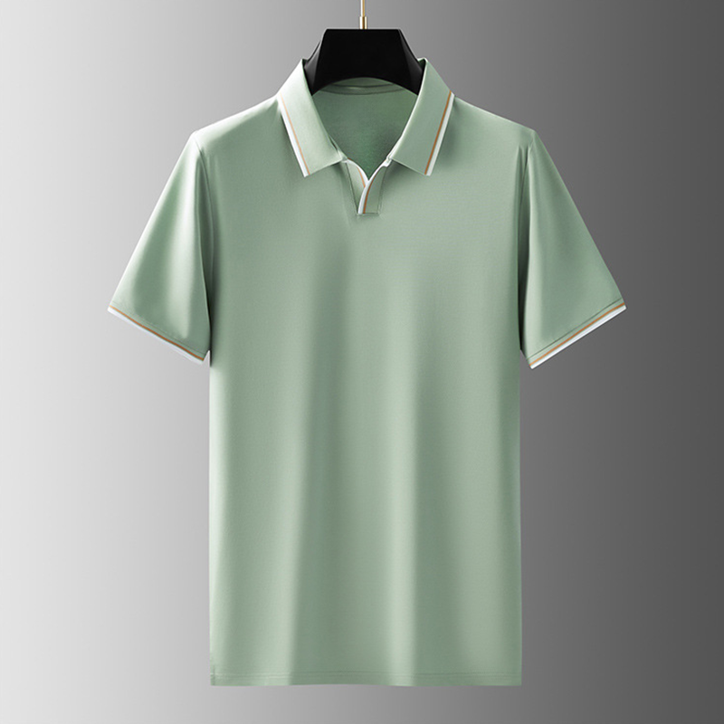 Joel | Men's Mulberry Silk Classic Collar Polo Shirt