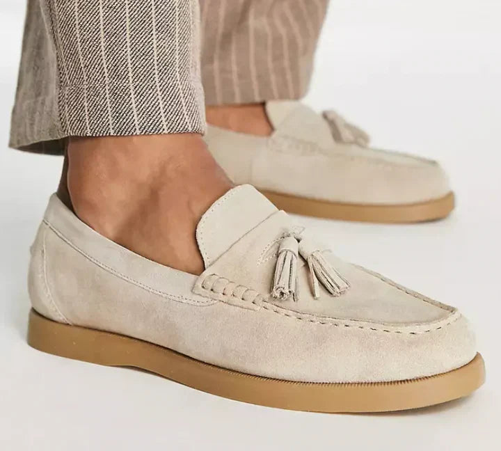 Quil | Men's Classic Moccasin Suede Loafers