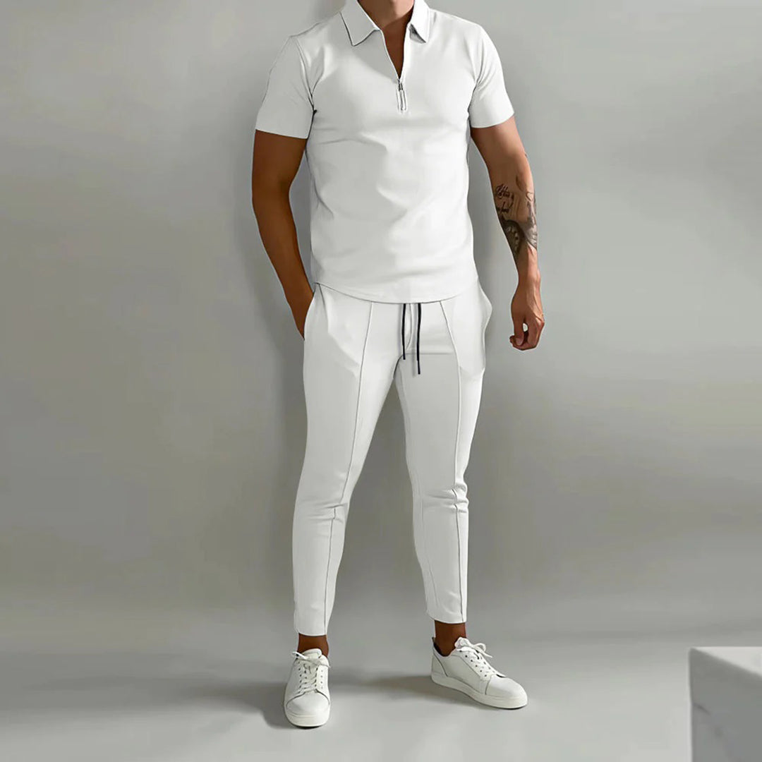 Dash | Men's Collared Half-Zip Lounge Set