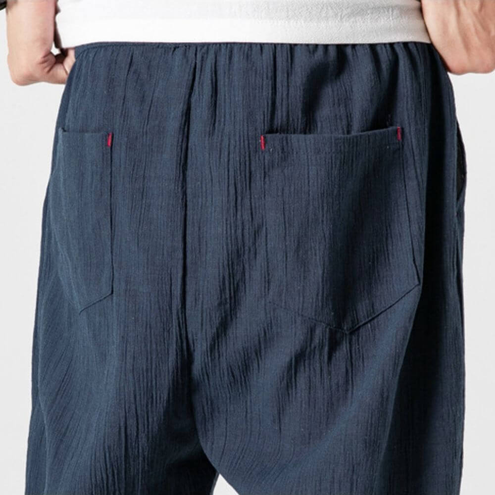 Dennis | Men's Cotton-Linen Drawstring Jogger Pants