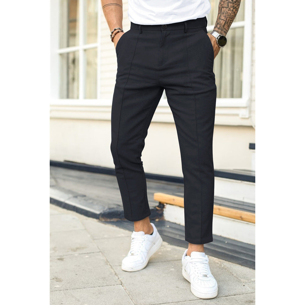 Kailum | Men's Front Seam Cropped Chinos