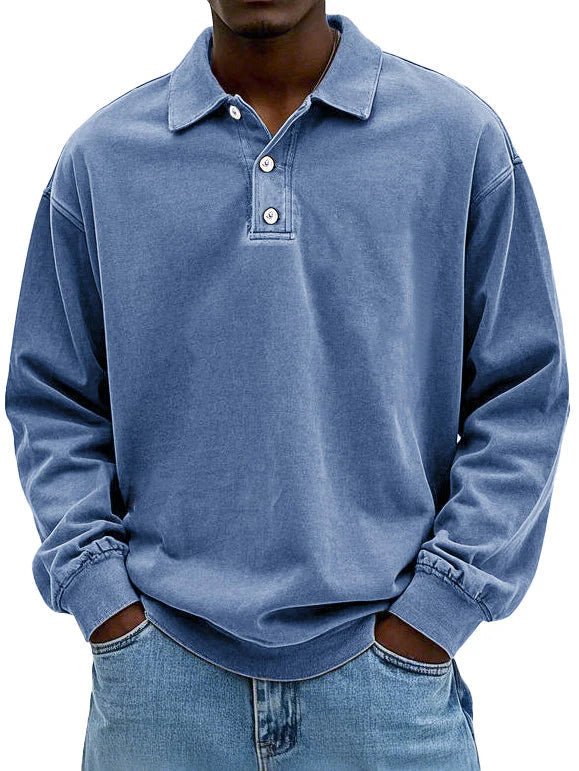 Levi | Men's Oversized Long Sleeves Polo Shirt