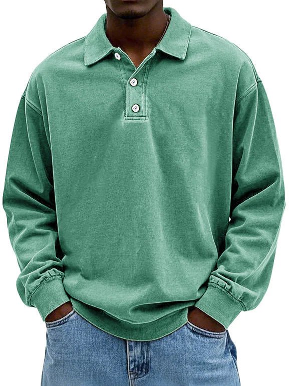 Levi | Men's Oversized Long Sleeves Polo Shirt