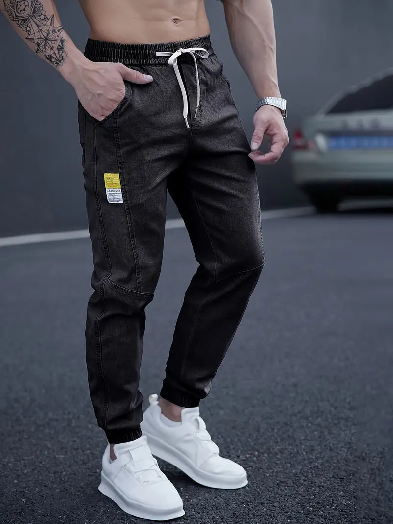 Janos | Men's Drawstring Tapered Jeans