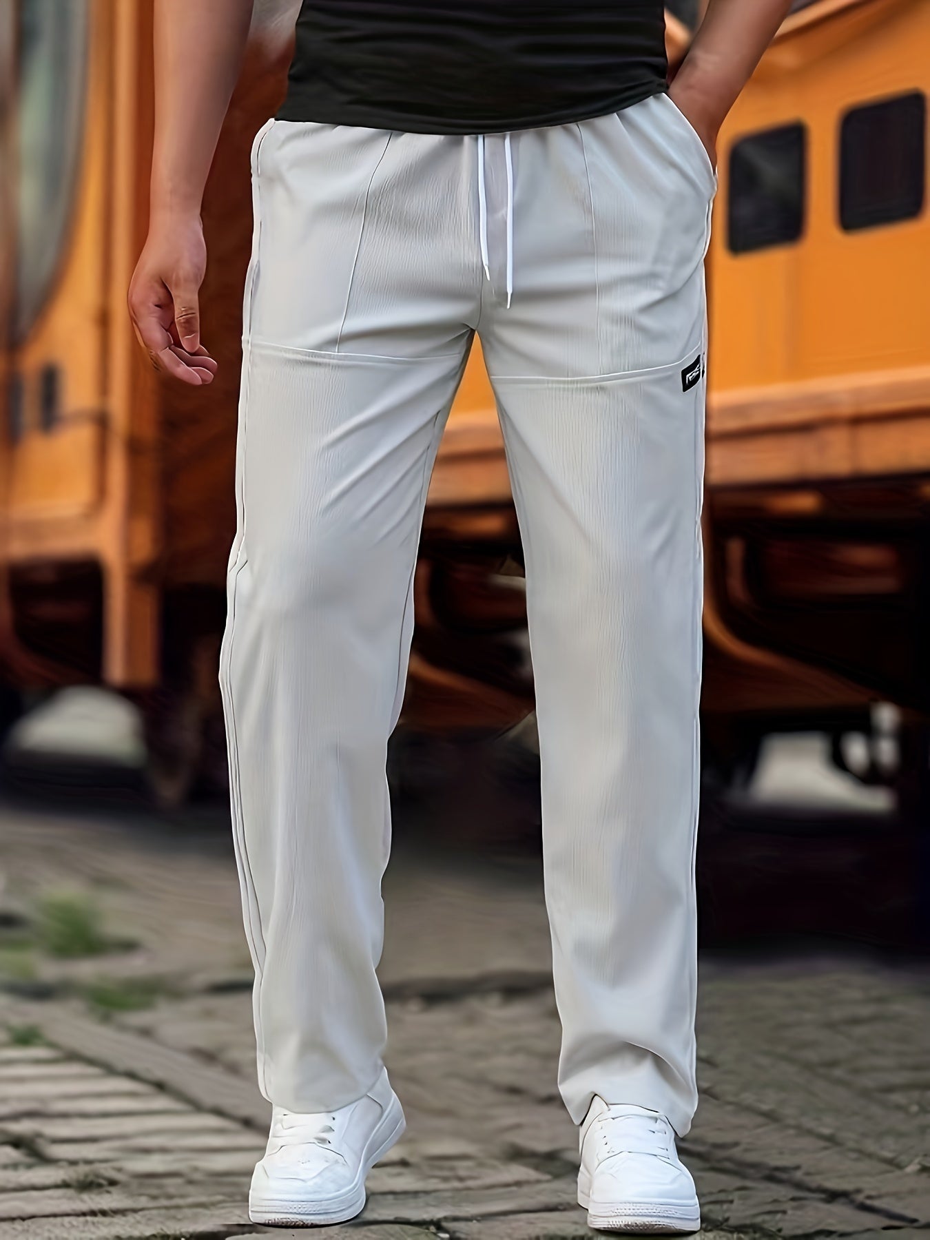 Pascal | Men's Slim Fit Drawstring Joggers with Pockets