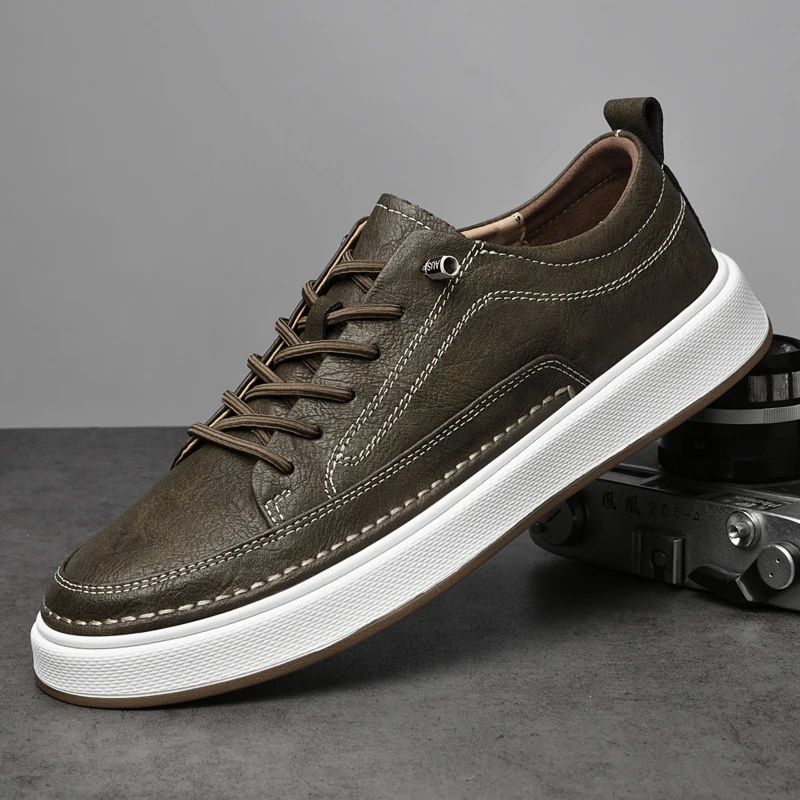 Barrett | Men's Leather Lace-Up Sneakers