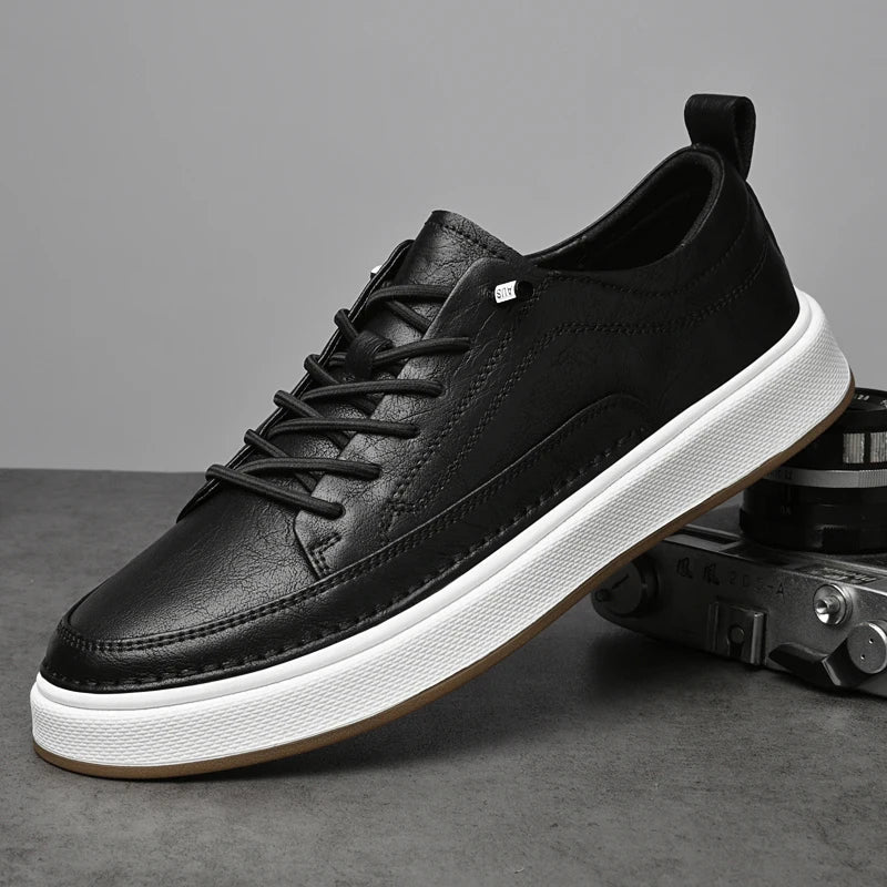Barrett | Men's Leather Lace-Up Sneakers