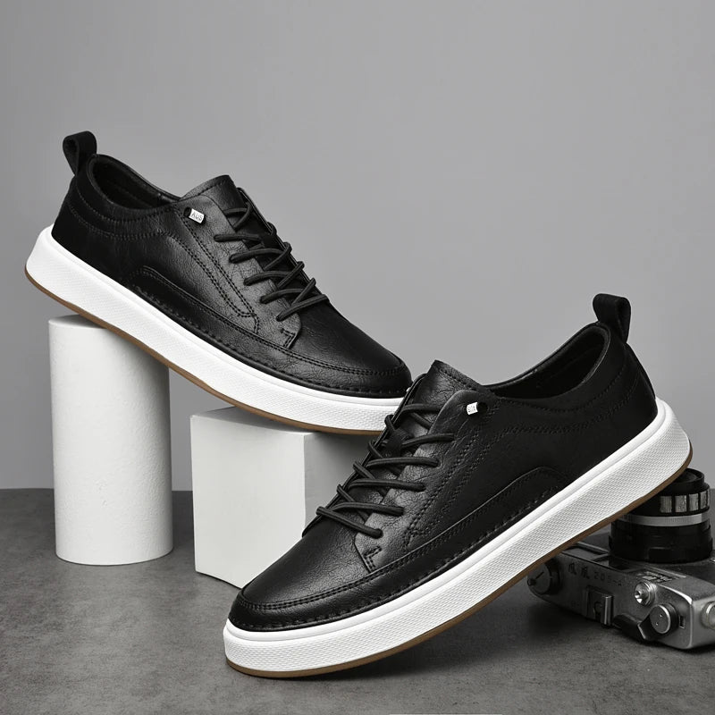 Barrett | Men's Leather Lace-Up Sneakers