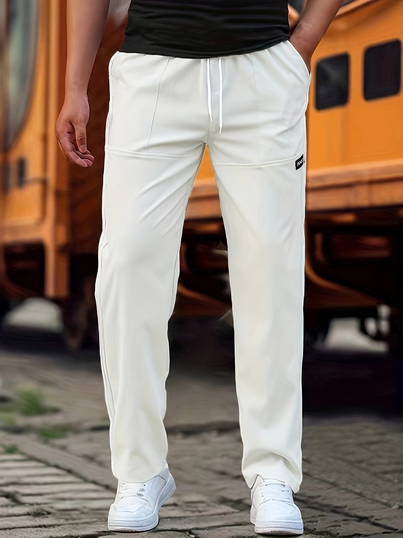 Pascal | Men's Slim Fit Drawstring Joggers with Pockets