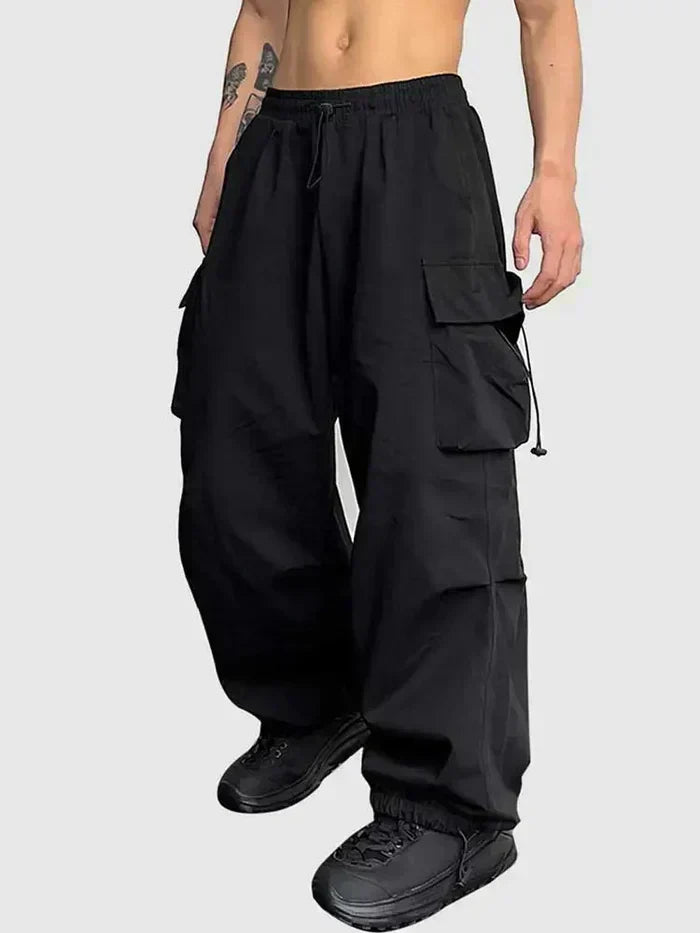 Iggy | Men's Wide Leg Cargo Pants with Elastic Waistband