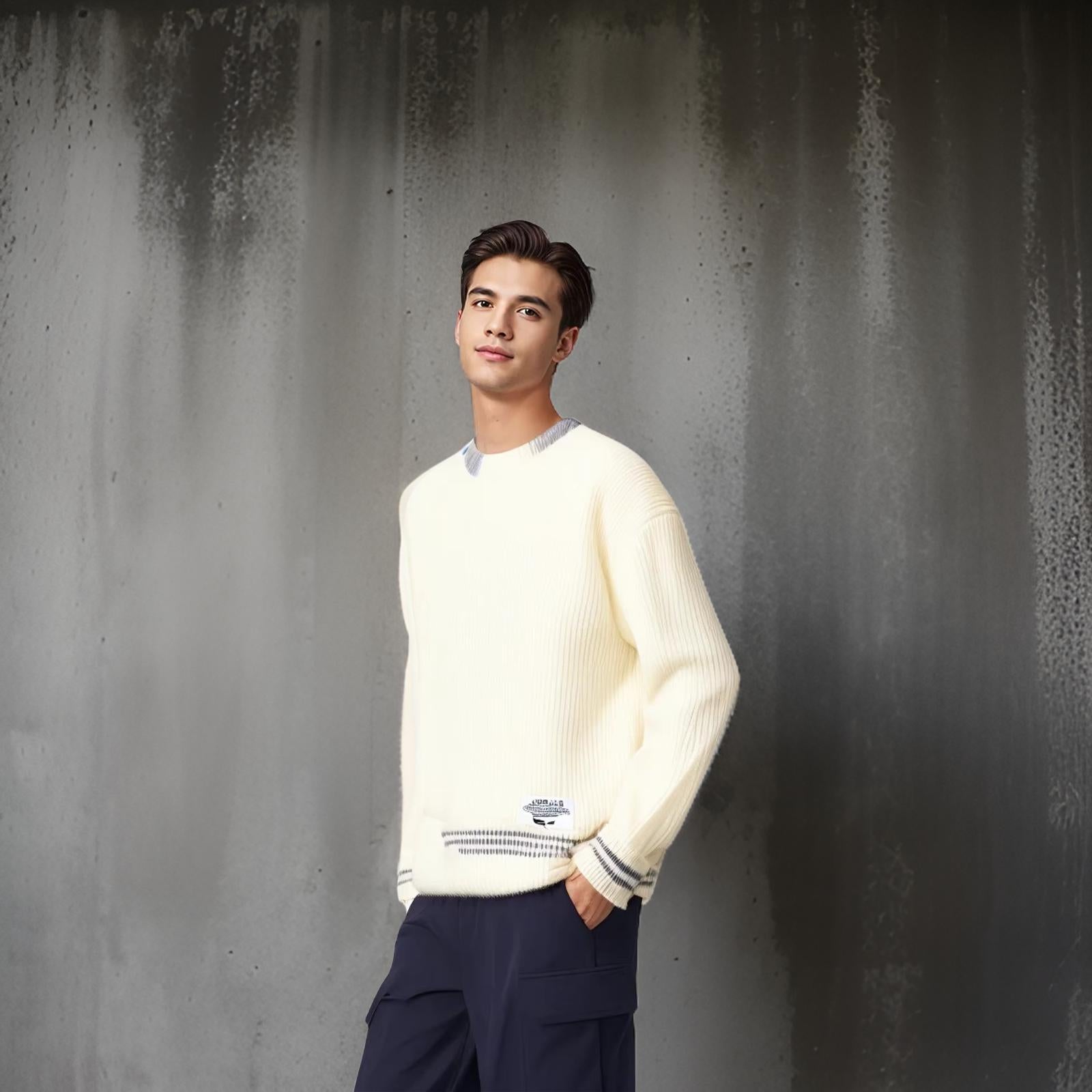 Lennox | Men's Chunky Knit Crewneck Sweater